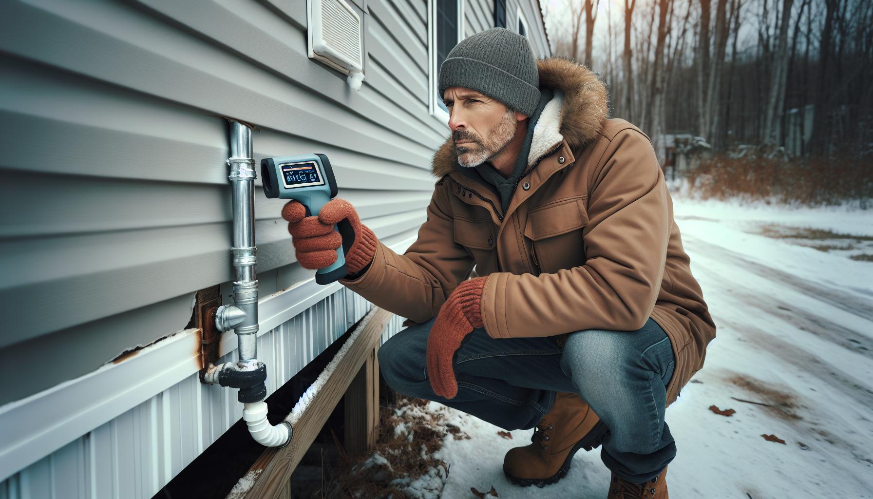 how to unfreeze pipes in a mobile home